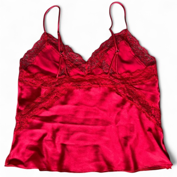 Victoria's Secret Red Satin Tank Top - Picture 3 of 5